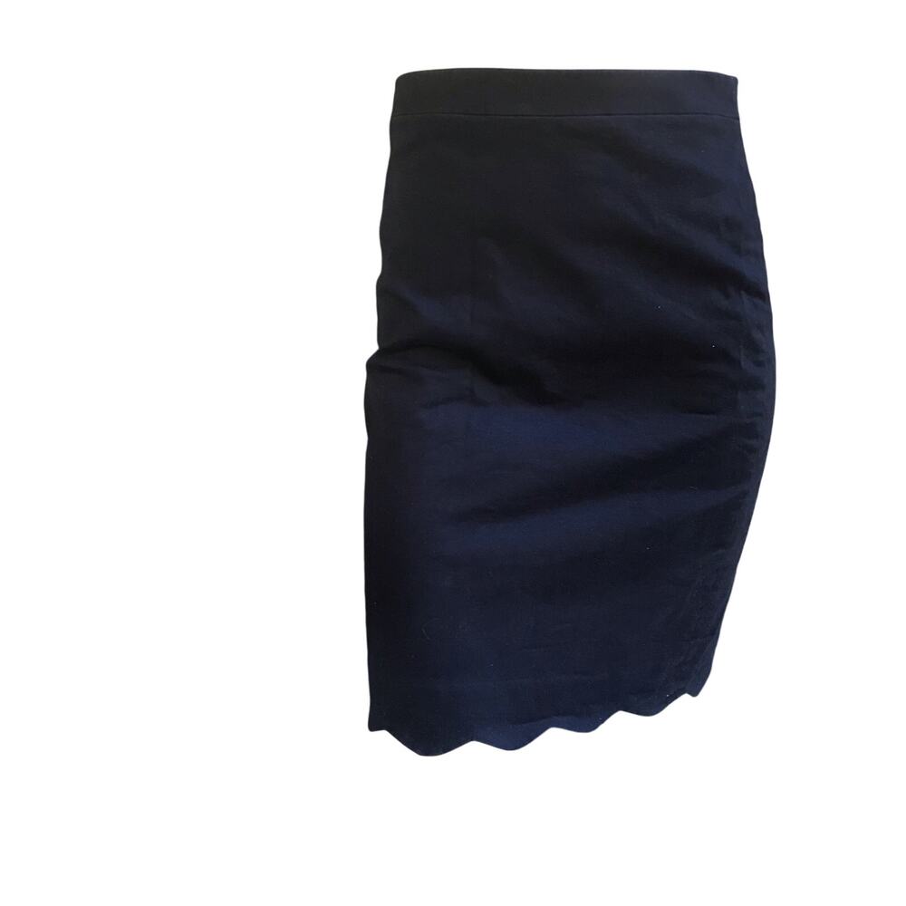 J. Crew Factory Blue Cotton Pencil Skirt Women’s Size 2